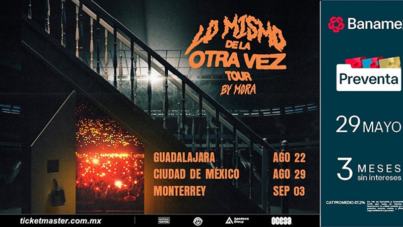 Mora anuncia su esperada gira por México