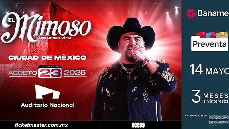 Mimoso anuncia nuevas fechas de su tour Nomás por gusto 2025