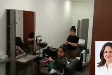 Polémica en el Senado: Andrea Chávez inaugura salón de belleza privado