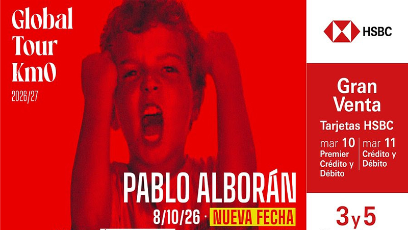 Pablo Alborán suma su segunda fecha en Auditorio Nacional en su Global Tour Km0