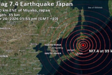 Alerta máxima en Japón tras sismo de 7.5 y amenaza de tsunami en el Pacífico