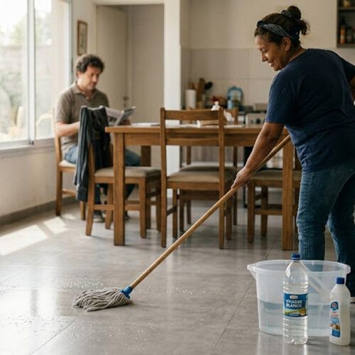 El truco del vinagre para transformar la limpieza de los suelos