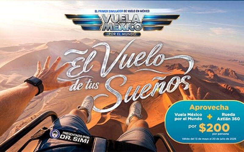 Lanzan simulador de vuelo inmersivo en Aztlán Feria de Chapultepec